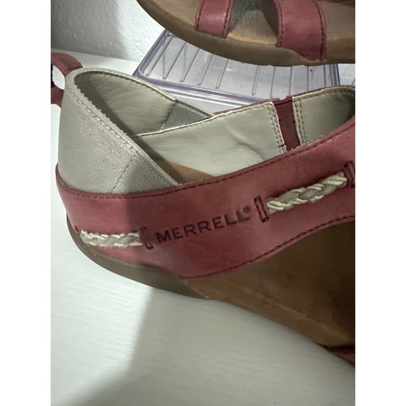 Merrell Port Leather Womens Walking Sandals Casual Comfort - Size 8 - Picture 3 of 7